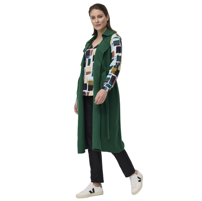 Marco Polo Belted Boiled Wool Vest image number 4